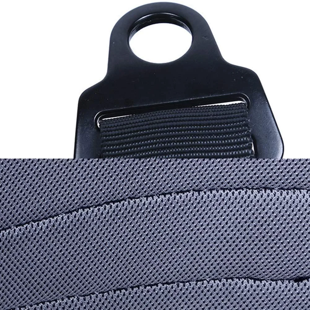 هارنس صعود قابل تنظیم، هارنس ضخیم نیم تنه برای نجات آتش نشانی، غارنوردی، صخره نوردی، فرود، محافظت از درخت، کمربند ایمنی کمر LEOWE (رنگ: مشکی)