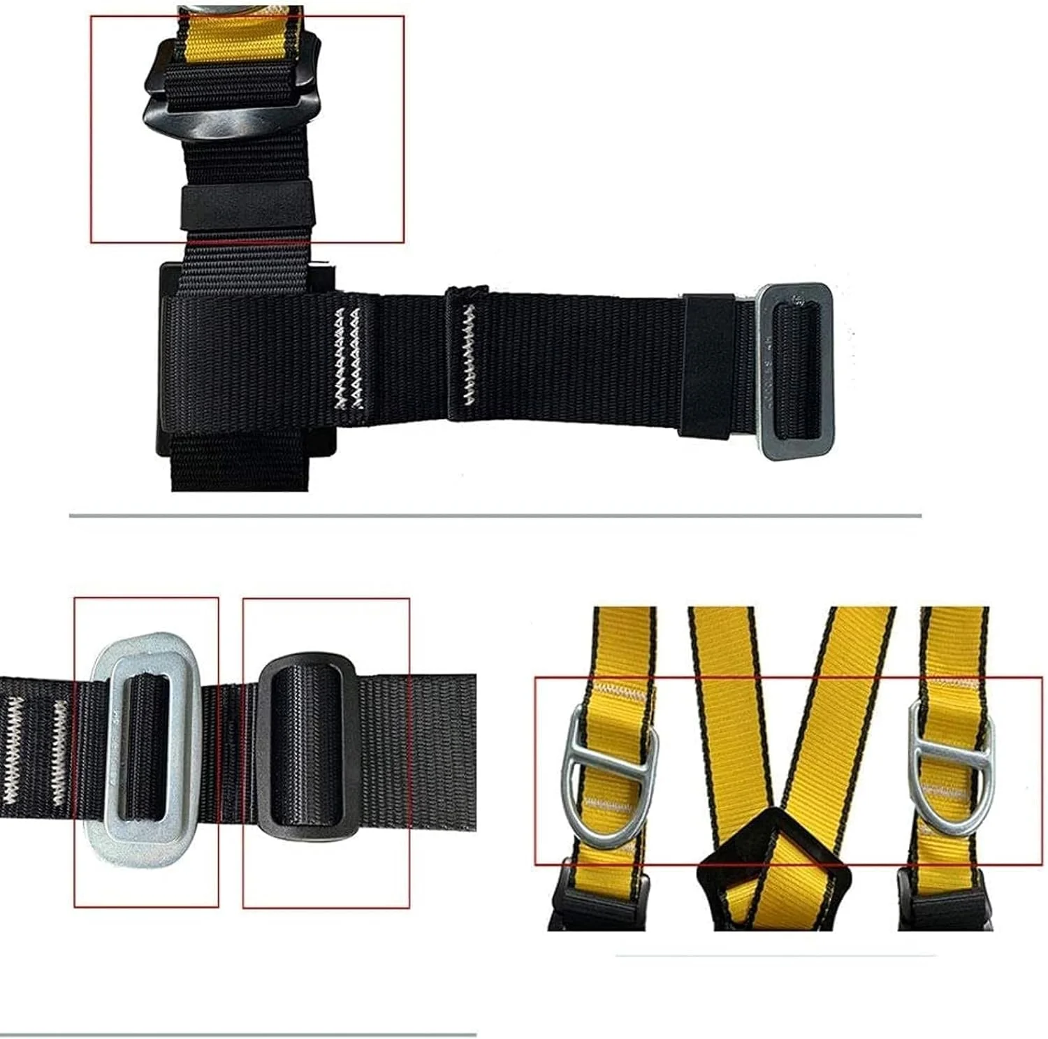 کیت ایمنی هارنس، هارنس 3 نقطه ای و کمربند قابل تنظیم، برای حفاظت از سقوط بند ایمنی
