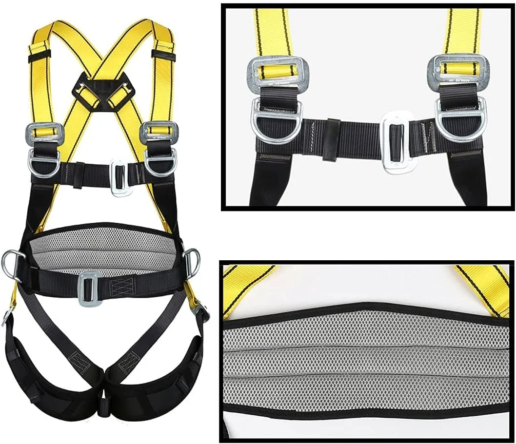هارنس ایمنی سقوط PURRL، هارنس محافظت در برابر سقوط از ارتفاع تمام بدن، هارنس ایمنی تمام بدن کار در ارتفاع، کمربند قابل تنظیم، سورپرایز کوچک