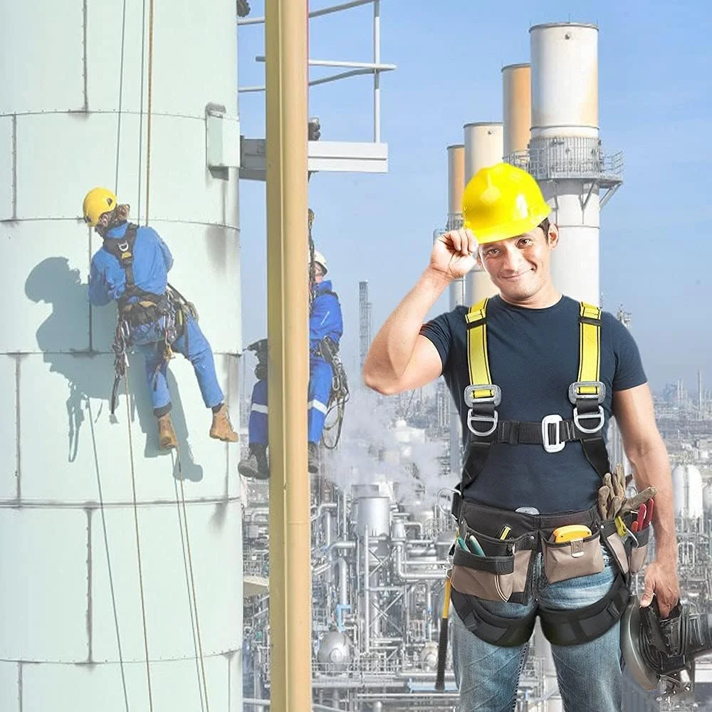 هارنس ایمنی سقوط PURRL، هارنس محافظت در برابر سقوط از ارتفاع تمام بدن، هارنس ایمنی تمام بدن کار در ارتفاع، کمربند قابل تنظیم، سورپرایز کوچک