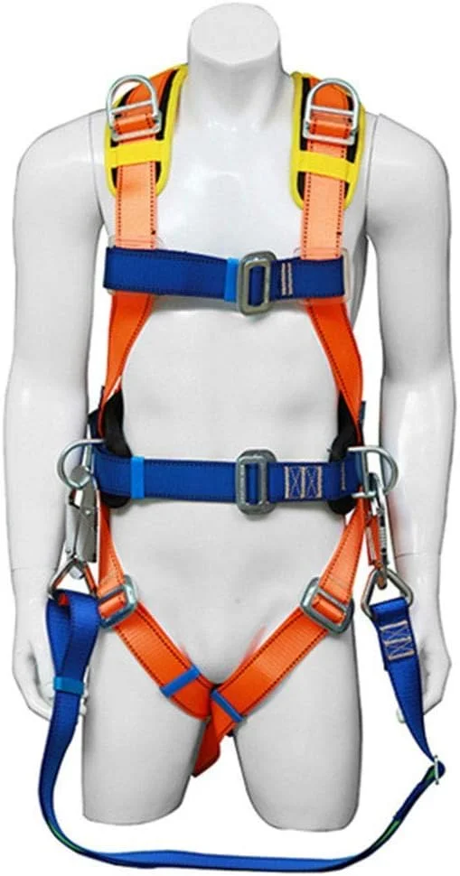 هارنس ایمنی مجهز به پشتی کمری نرم، پارچه پلی استر با استحکام بالا، کمربند ایمنی برقی