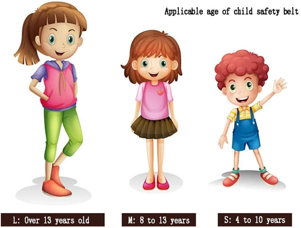 هارنس ایمنی سقوط، هارنس ایمنی صخره نوردی کودک، کمربند محافظ توسعه فضای باز برای زیپ لاین، فرود، تکالیف مدرسه در ارتفاع بالا، محافظ بدن LEOWE (سایز: 13 سال و بالاتر)