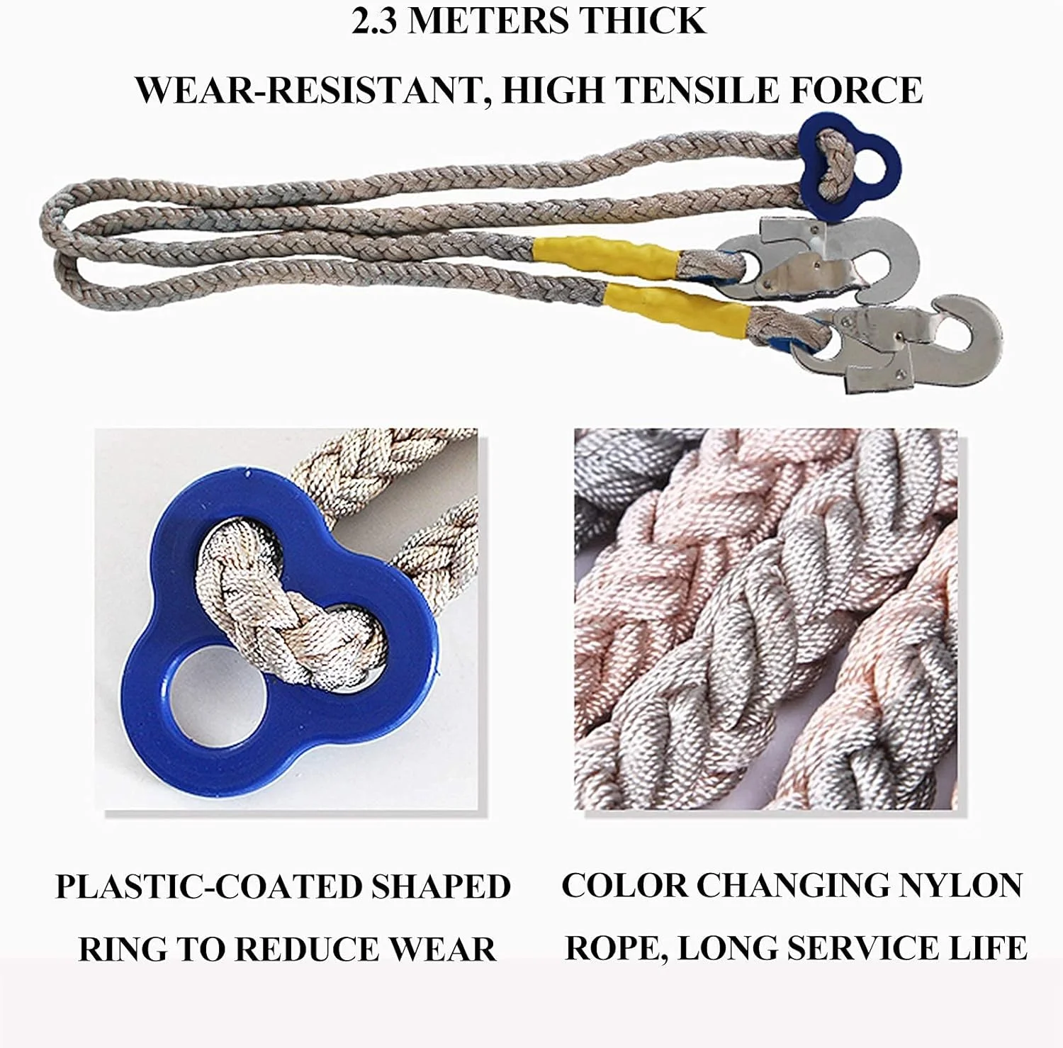 هارنس ایمنی سقوط، هارنس محافظت از سقوط تمام بدن نارنجی، کمربند قابل تنظیم با قلاب مناسب برای هر خانواده