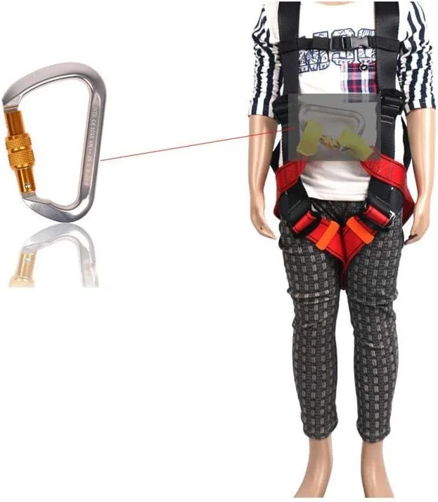 هارنس ایمنی سقوط، هارنس ایمنی صخره نوردی کودک، کمربند محافظ توسعه فضای باز برای زیپ لاین، فرود، تکالیف مدرسه در ارتفاع بالا، محافظ بدن LEOWE (سایز: 13 سال و بالاتر)