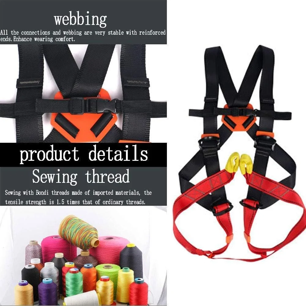 هارنس ایمنی سقوط، هارنس ایمنی صخره نوردی کودک، کمربند محافظ توسعه فضای باز برای زیپ لاین، فرود، تکالیف مدرسه در ارتفاع بالا، محافظ بدن LEOWE (سایز: 13 سال و بالاتر)