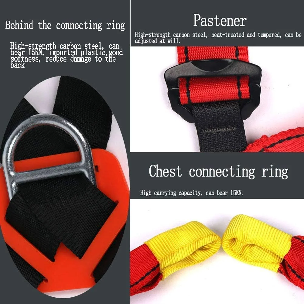 هارنس ایمنی سقوط، هارنس ایمنی صخره نوردی کودک، کمربند محافظ توسعه فضای باز برای زیپ لاین، فرود، تکالیف مدرسه در ارتفاع بالا، محافظ بدن LEOWE (سایز: 13 سال و بالاتر)