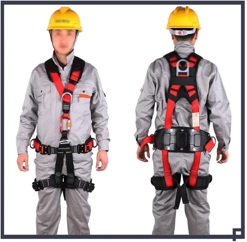 هارنس ایمنی تمام بدن پددار ShoFbi با پشتیبانی کمر، کمربند ایمنی کار در ارتفاع توربین بادی (رنگ: هارنس ایمنی) (هارنس ایمنی)