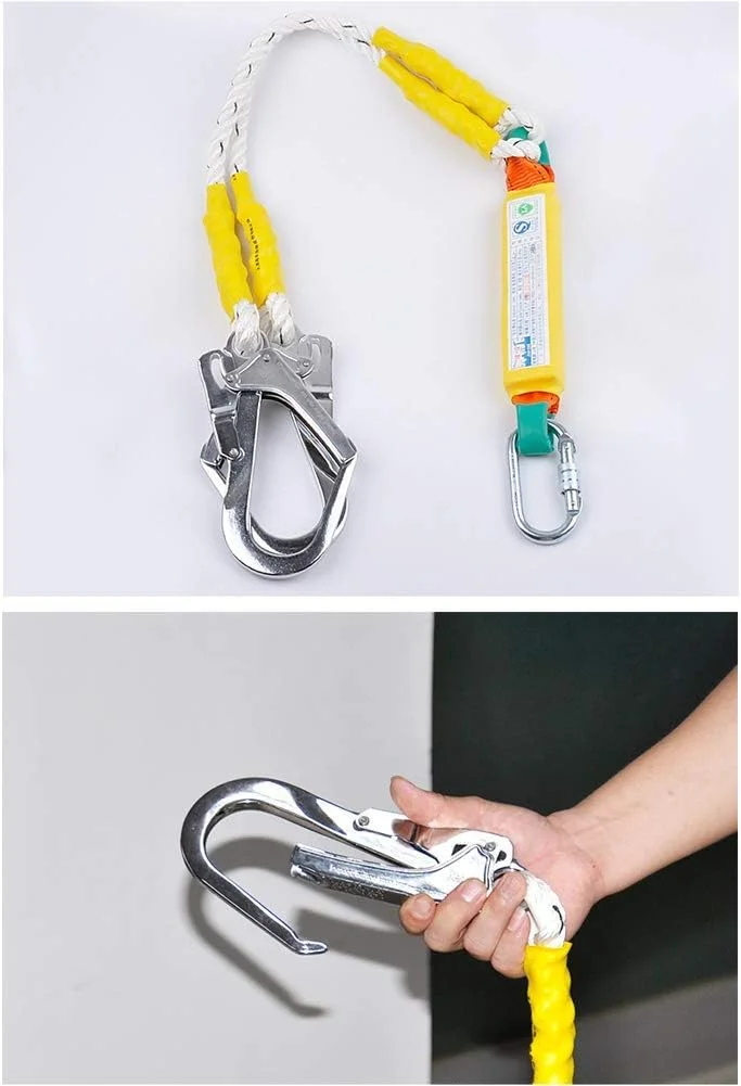 هارنس ایمنی تمام بدن ضد سقوط با 5 حلقه D و کمربند کمر، تجهیزات نجات آتش نشانی شخصی جهانی غارنوردی و فرود