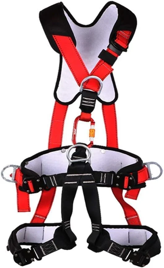 هارنس ایمنی تمام بدن پددار ShoFbi با پشتیبانی کمر، کمربند ایمنی کار در ارتفاع توربین بادی (رنگ: هارنس ایمنی) (هارنس ایمنی)