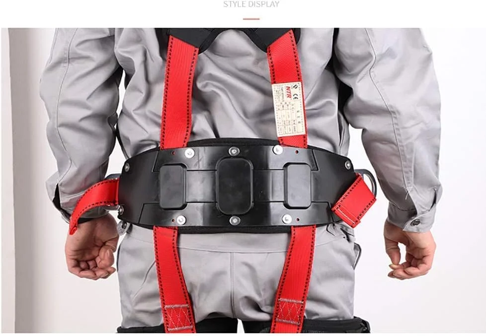 هارنس ایمنی تمام بدن پددار ShoFbi با پشتیبانی کمر، کمربند ایمنی کار در ارتفاع توربین بادی (رنگ: هارنس ایمنی) (هارنس ایمنی)