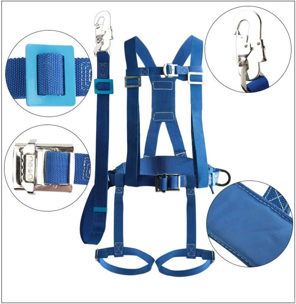 هارنس ایمنی سقوط MYIME، هارنس ایمنی تمام بدن، کمربند ایمنی فضای باز، هارنس ساختمانی بیمه دوبل برقکار، طناب ایمنی محافظت در برابر سقوط (آویزان) LEOWE