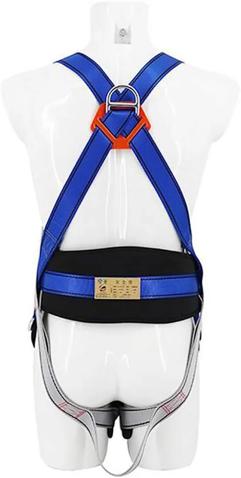 هارنس ایمنی تمام بدن ضد سقوط برای ساخت و ساز، کوهنوردی، توسعه، نجات آتش نشانی، کار هوانوردی، کمربند پنج نقطه ای با پشتی دوتایی
