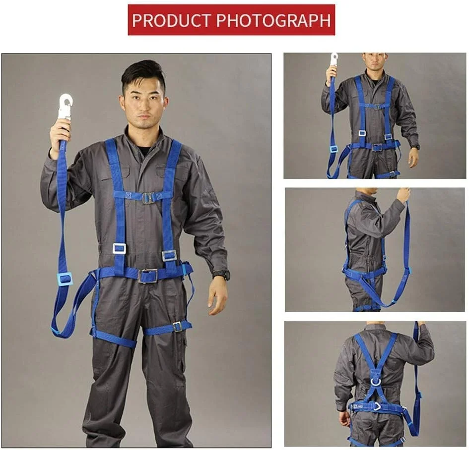 هارنس ایمنی سقوط MYIME، هارنس ایمنی تمام بدن، کمربند ایمنی فضای باز، هارنس ساختمانی بیمه دوبل برقکار، طناب ایمنی محافظت در برابر سقوط (آویزان) LEOWE