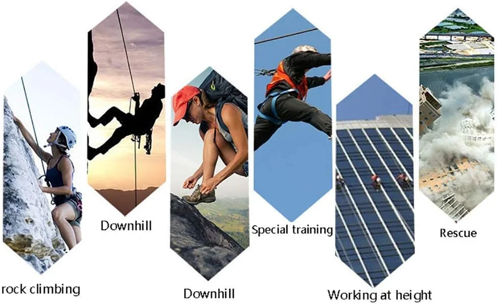 هارنس ایمنی تمام بدن ضد سقوط برای ساخت و ساز، کوهنوردی، توسعه، نجات آتش نشانی، کار هوانوردی، کمربند پنج نقطه ای با پشتی دوتایی