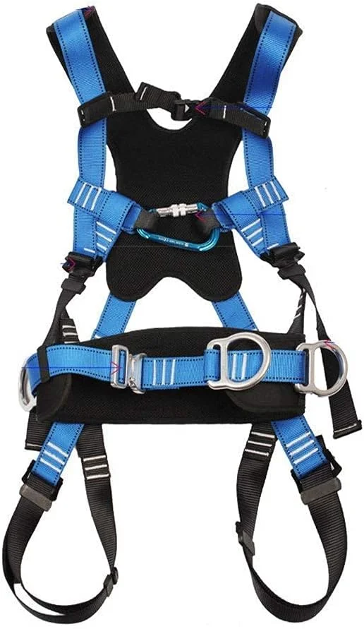 هارنس ایمنی تمام بدن کمربند ایمنی پلی استر با مقاومت بالا قابل جابجایی، تجهیزات محافظ قابل تنظیم