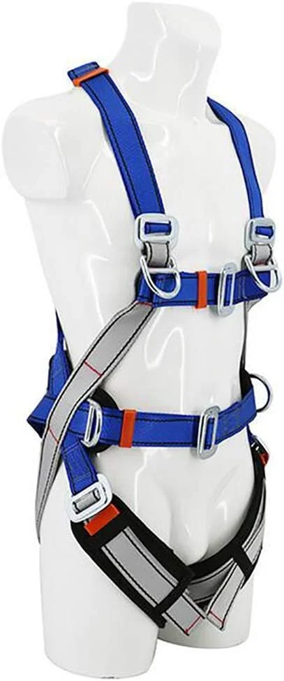 هارنس ایمنی تمام بدن ضد سقوط برای ساخت و ساز، کوهنوردی، توسعه، نجات آتش نشانی، کار هوانوردی، کمربند پنج نقطه ای با پشتی دوتایی