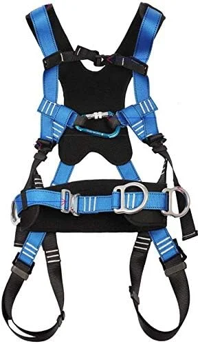 هارنس ایمنی تمام بدن پنج نقطه ای با کمربند ایمنی پلی استر با مقاومت بالا و قابل جابجایی، تجهیزات محافظ قابل تنظیم هارنس ایمنی تمام بدن پنج نقطه ای با کمربند ایمنی پلی استر با مقاومت بالا و قابل جابجایی، تجهیزات محافظ قابل تنظیم