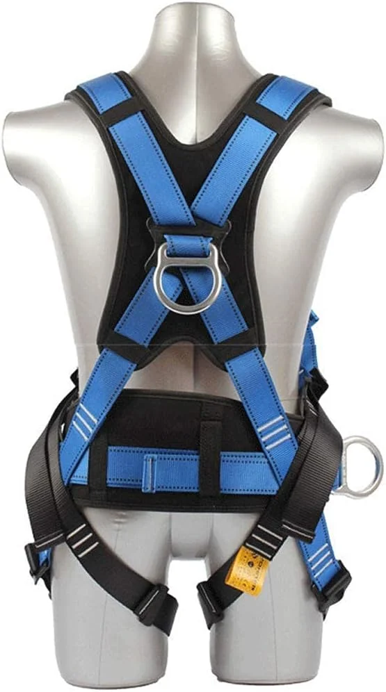 هارنس ایمنی تمام بدن کمربند ایمنی پلی استر با مقاومت بالا قابل جابجایی، تجهیزات محافظ قابل تنظیم