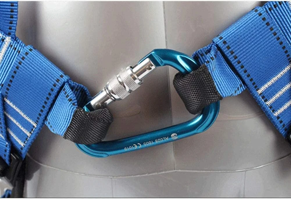 هارنس ایمنی تمام بدن کمربند ایمنی پلی استر با مقاومت بالا قابل جابجایی، تجهیزات محافظ قابل تنظیم