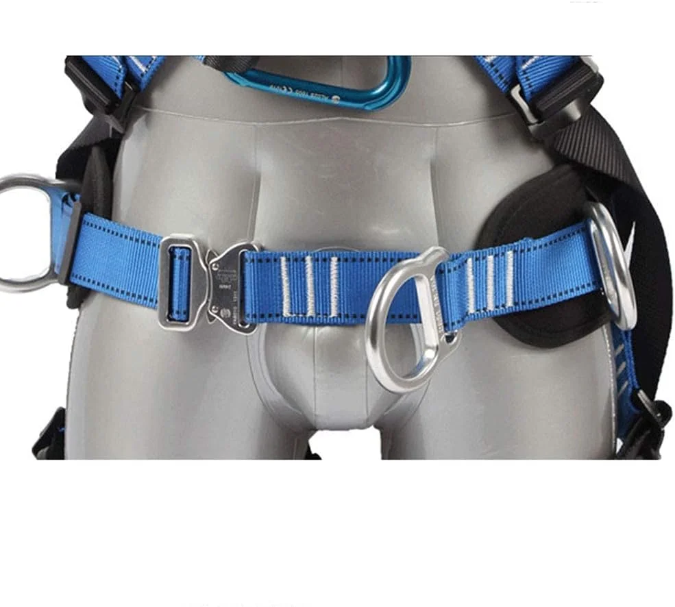 هارنس ایمنی تمام بدن کمربند ایمنی پلی استر با مقاومت بالا قابل جابجایی، تجهیزات محافظ قابل تنظیم