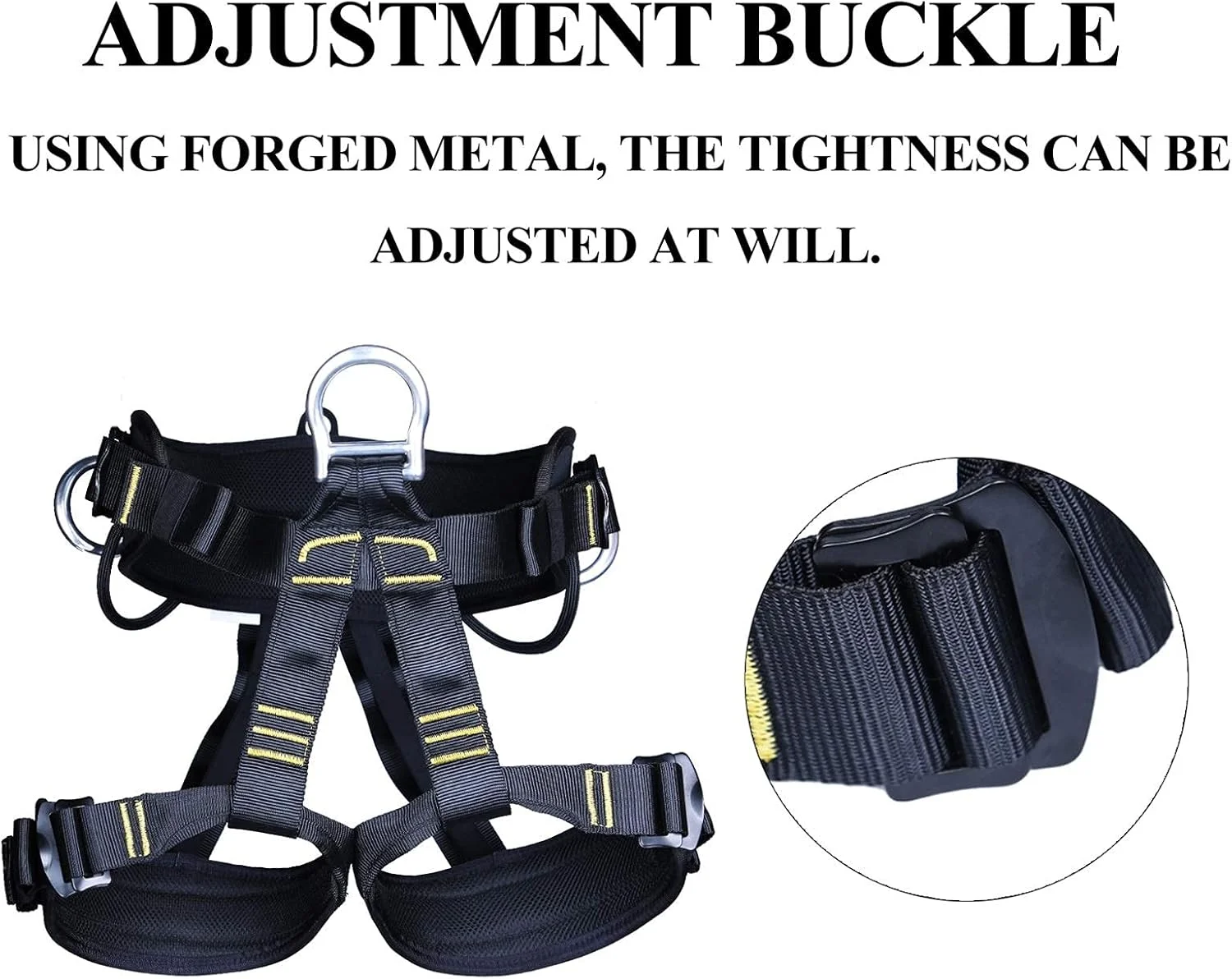 هارنس نیم تنه ShoFbi، کمربند ایمنی صندلی برای کوهنوردی، تمرینات فضای باز، هارنس نیم تنه کمر، کیت هارنس ایمنی جهانی