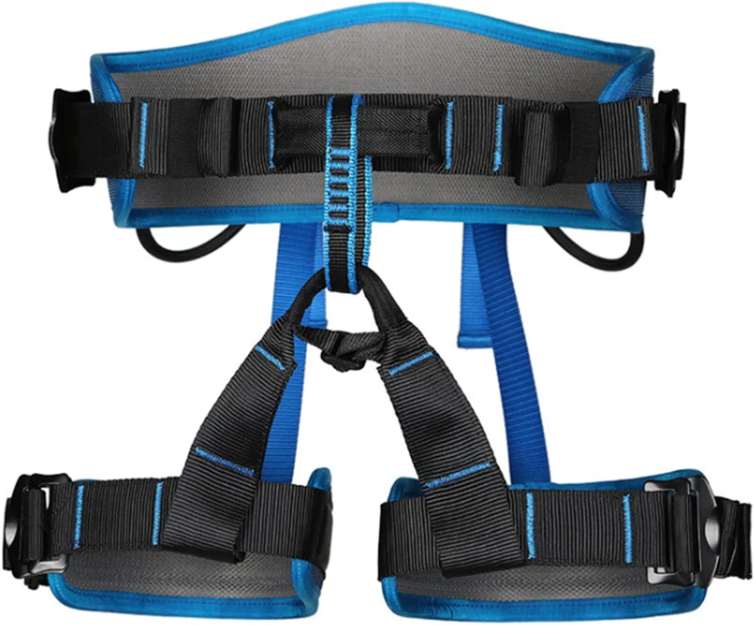 کمربند ابزار محافظ کمر نیم تنه هارنس ایمنی پلی استر برای سقف کاری، کار در ارتفاع، صخره نوردی، آبی، کیت هارنس ایمنی