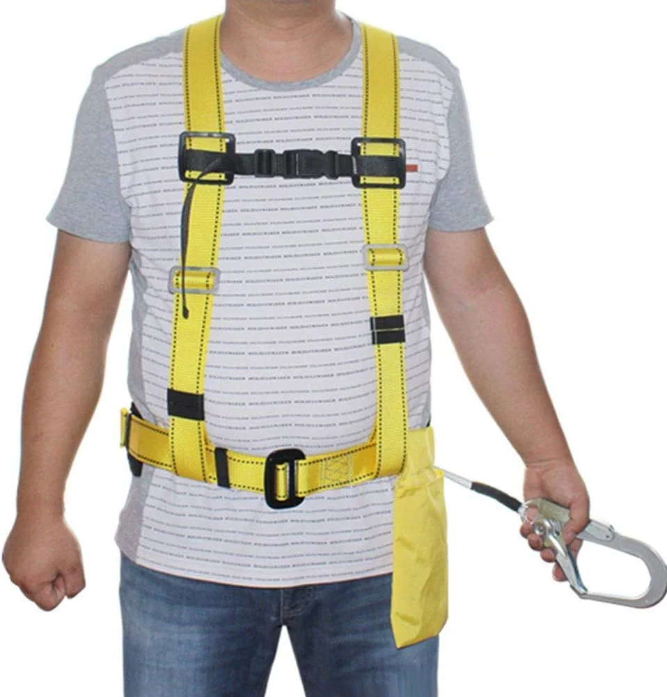 هارنس ایمنی ارتفاع با پشتی دوتایی، طناب با قابلیت تنظیم سرعت، کمربند ایمنی کارگر ساختمانی و برقکار هارنس ایمنی ارتفاع با پشتی دوتایی، طناب با قابلیت تنظیم سرعت، کمربند ایمنی کارگر ساختمانی و برقکار