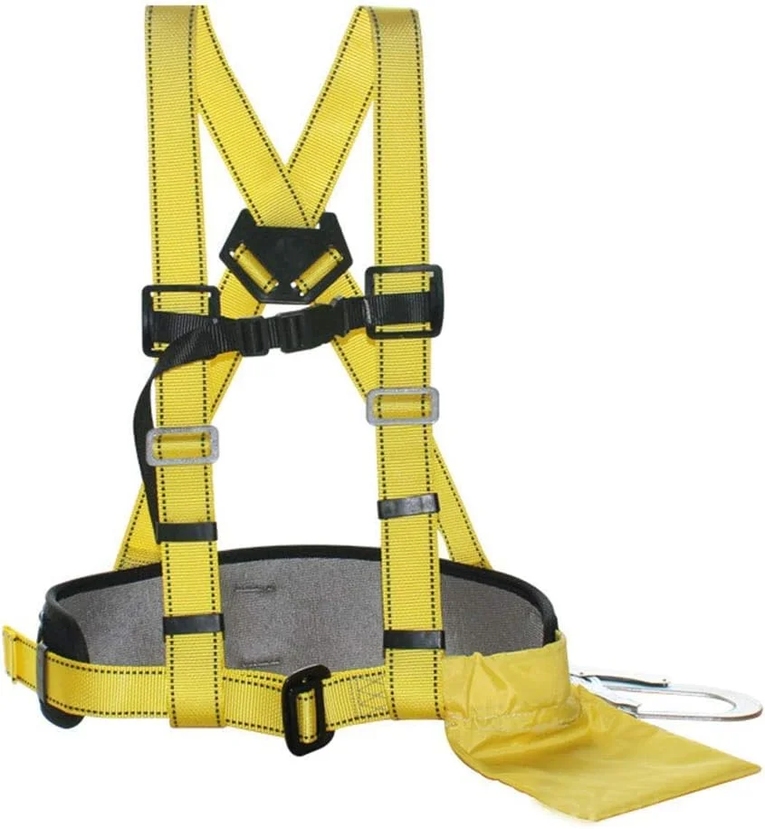 هارنس ایمنی کمربند ایمنی با قابلیت تنظیم پشتی دوبل مناسب برای کارگران، برقکاران و استفاده در ارتفاع