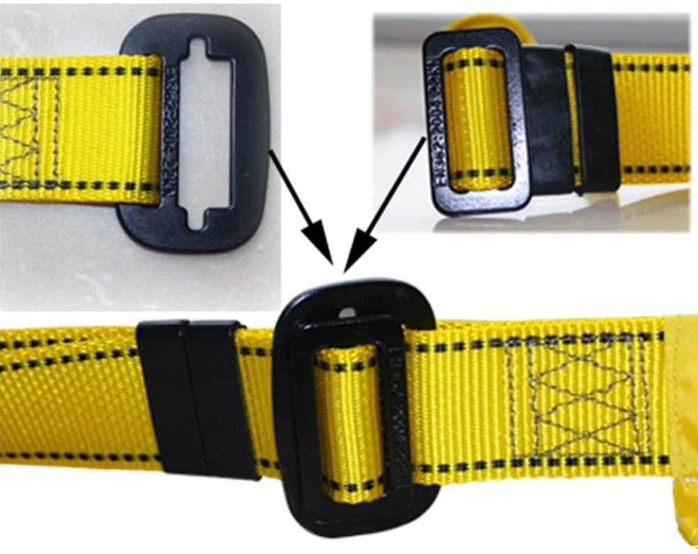 هارنس ایمنی کمربند ایمنی با قابلیت تنظیم پشتی دوبل مناسب برای کارگران، برقکاران و استفاده در ارتفاع