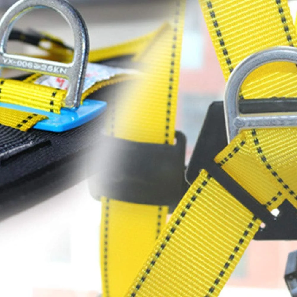 هارنس ایمنی کمربند ایمنی با قابلیت تنظیم پشتی دوبل مناسب برای کارگران، برقکاران و استفاده در ارتفاع