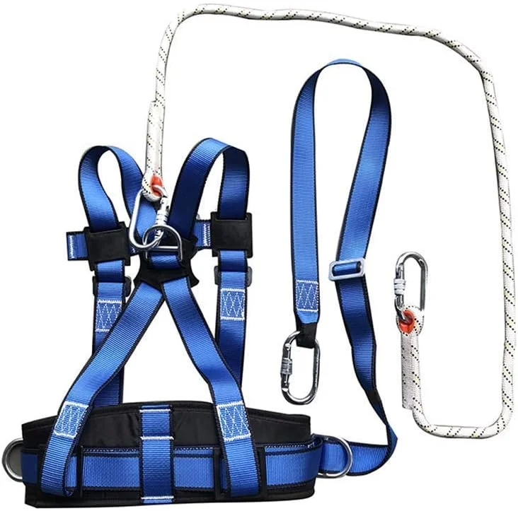 کیت مهار ایمنی سقوط، طناب ایمنی پنج نقطه ای، کمربند ایمنی نیم تنه، لوازم جانبی فولاد آلیاژی با طناب نجات، برای کارگران آهن، داربست، ساخت و ساز یک سورپرایز کوچک کیت مهار ایمنی سقوط، طناب ایمنی پنج نقطه ای، کمربند ایمنی نیم تنه، لوازم جانبی فولاد آلیاژی با طناب نجات، برای کارگران آهن، داربست، ساخت و ساز یک سورپرایز کوچک