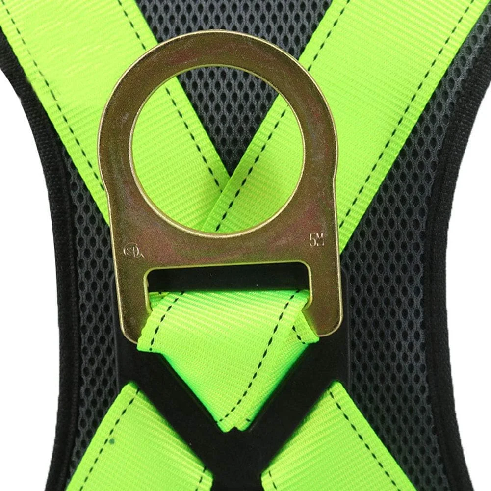 هارنس ایمنی پلی استر با مقاومت بالا، کمربند ایمنی تمام بدن متنوع با حلقه های D در کنار کمربند