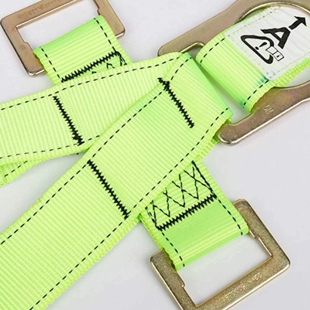 هارنس ایمنی پلی استر با مقاومت بالا، کمربند ایمنی تمام بدن با حلقه های D جانبی و لایه گذاری اضافی هارنس ایمنی پلی استر با مقاومت بالا، کمربند ایمنی تمام بدن با حلقه های D جانبی و لایه گذاری اضافی