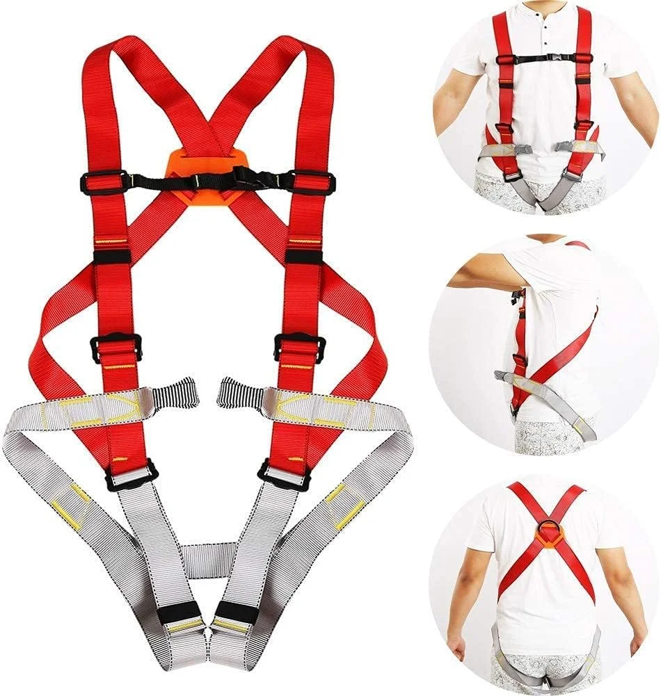 هارنس های کوهنوردی، کیت حفاظت در برابر سقوط، هارنس ایمنی، کمربند محافظ بدن قابل تنظیم برای کوهنوردی هارنس های کوهنوردی، کیت حفاظت در برابر سقوط، هارنس ایمنی، کمربند محافظ بدن قابل تنظیم برای کوهنوردی