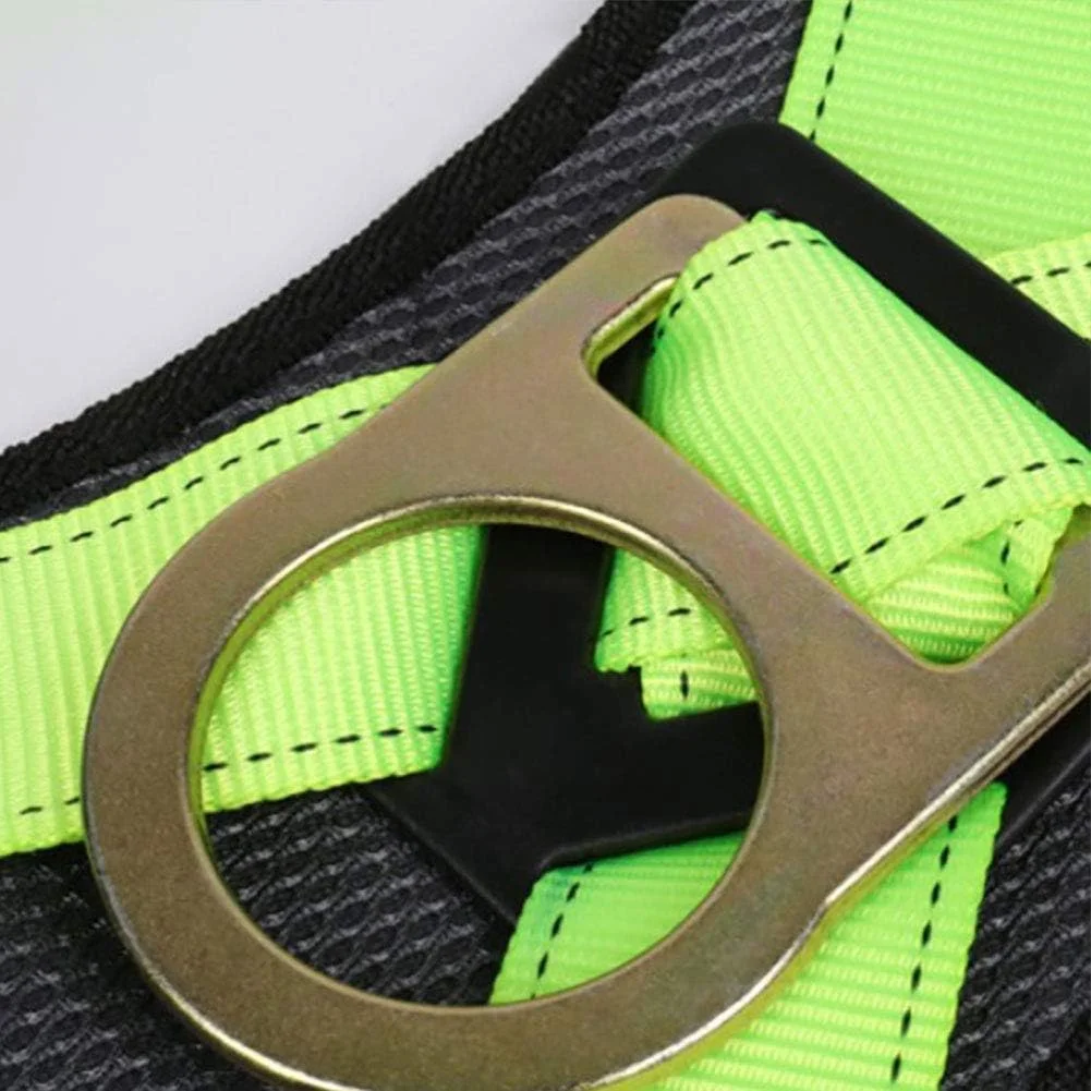 هارنس ایمنی پلی استر با مقاومت بالا، کمربند ایمنی تمام بدن متنوع با حلقه های D در کنار کمربند