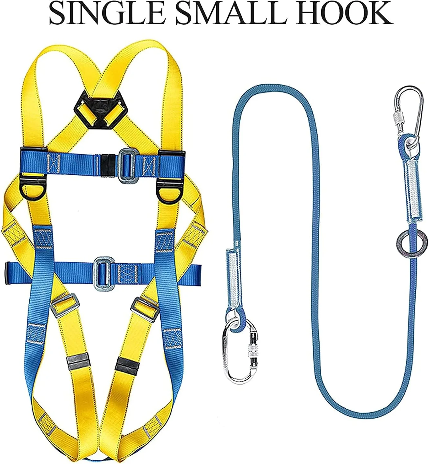 هارنس ایمنی ضد سقوط تمام بدن، هارنس کوهنوردی قابل تنظیم کمربند ایمنی نجات طناب کار در ارتفاع کمربند ایمنی تمام بدن برای ساخت و ساز، نگهداری، اکتشاف