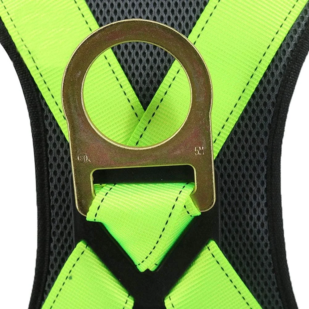 هارنس ایمنی پلی استر با مقاومت بالا، کمربند ایمنی تمام بدن با حلقه های D جانبی و لایه گذاری اضافی هارنس ایمنی پلی استر با مقاومت بالا، کمربند ایمنی تمام بدن با حلقه های D جانبی و لایه گذاری اضافی