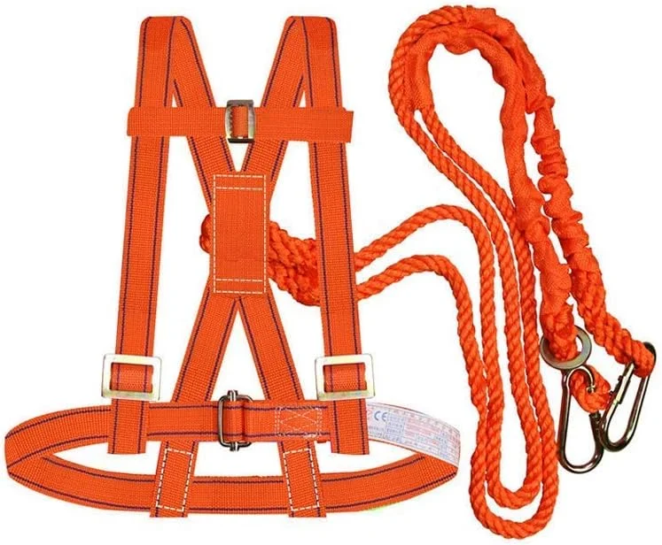 هارنس ایمنی با طناب، هارنس ساختمانی ضد سقوط، کمربند قابل تنظیم کار در ارتفاع با قلاب طناب دوبل هارنس ایمنی با طناب، هارنس ساختمانی ضد سقوط، کمربند قابل تنظیم کار در ارتفاع با قلاب طناب دوبل