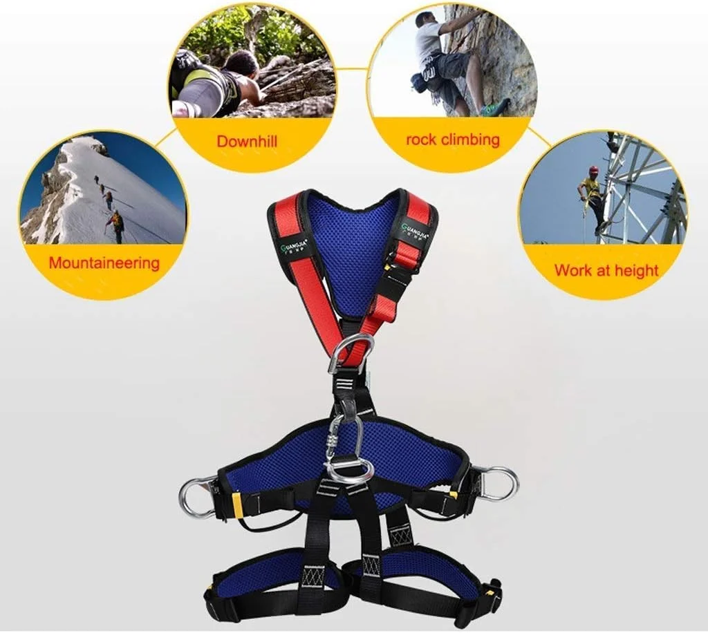 کمربند ایمنی تمام بدن قابل جابجایی، برای تجهیزات غارنوردی، کوهنوردی، نجات و صخره نوردی در فضای باز
