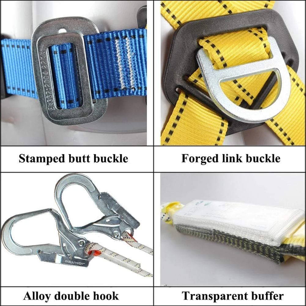 ست هارنس ایمنی، هارنس ضد سقوط ایمنی قابل تنظیم در فضای باز، کمربند کار در ارتفاع با بیمه دوگانه، هارنس ضد سقوط برای کار و محافظت در برابر سقوط ست هارنس ایمنی، هارنس ضد سقوط ایمنی قابل تنظیم در فضای باز، کمربند کار در ارتفاع با بیمه دوگانه، هارنس ضد سقوط برای کار و محافظت در برابر سقوط