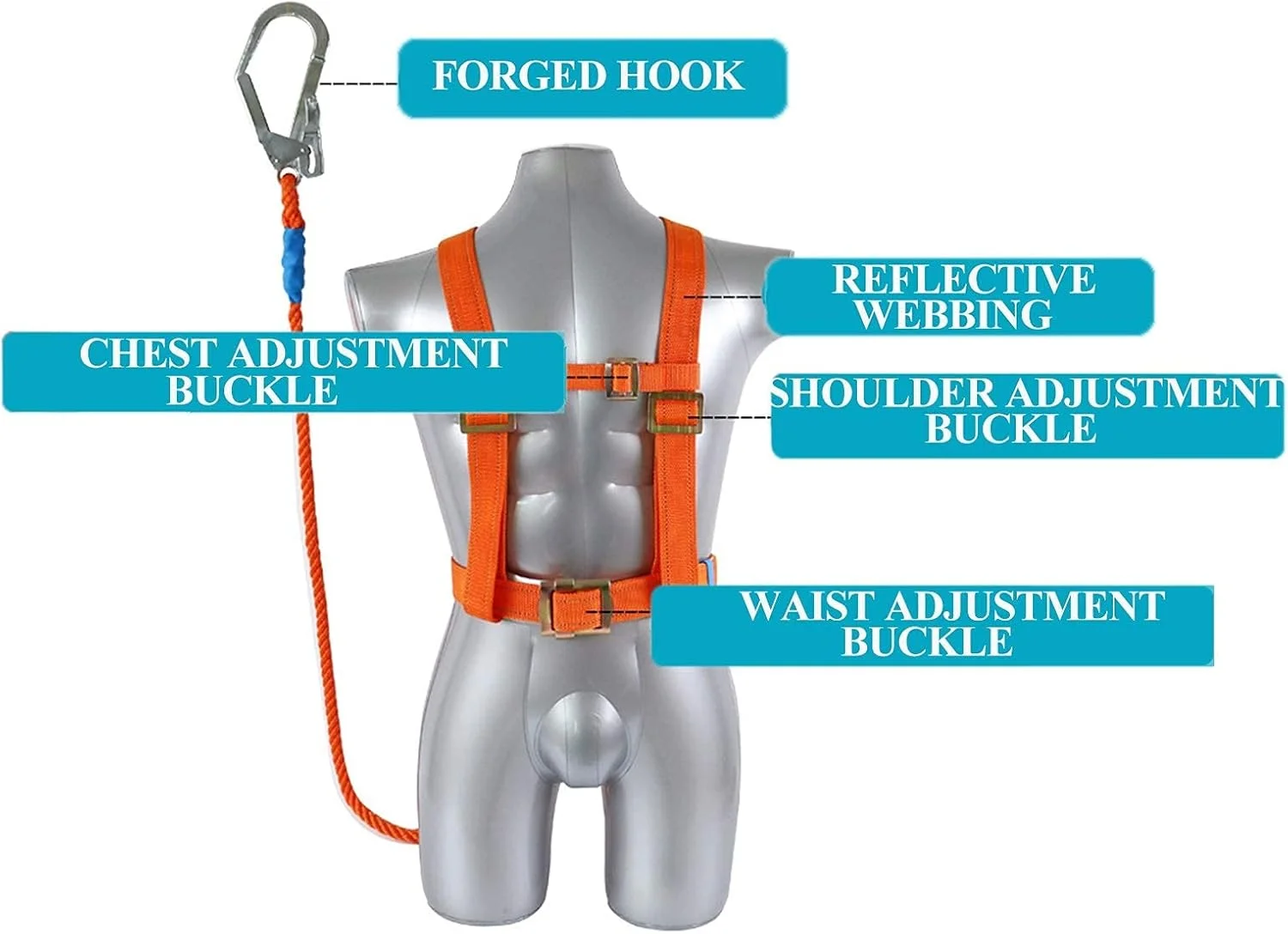 هارنس ضد سقوط، هارنس نیم تنه ضد سقوط ایمنی، هارنس ساختمانی با کمربند جداشدنی، تجهیزات شخصی ابزار سقف صنعتی هارنس ضد سقوط، هارنس نیم تنه ضد سقوط ایمنی، هارنس ساختمانی با کمربند جداشدنی، تجهیزات شخصی ابزار سقف صنعتی