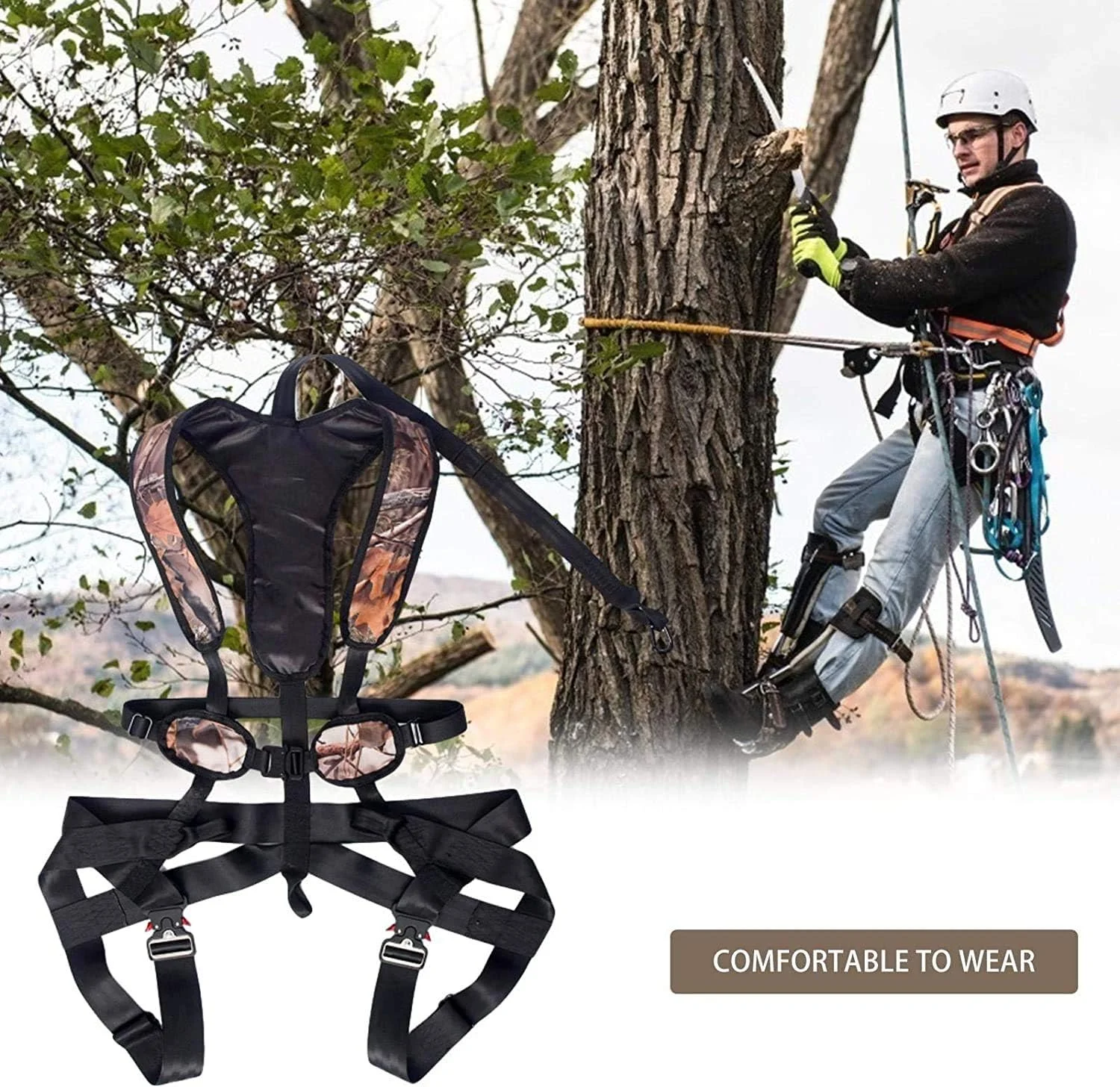 هارنس ایمنی تمام بدن، هارنس ساختمانی ضد سقوط با کمربند جداشدنی، کیت ضد سقوط ساختمانی برای نصاب های سقف و کارگران ساختمانی