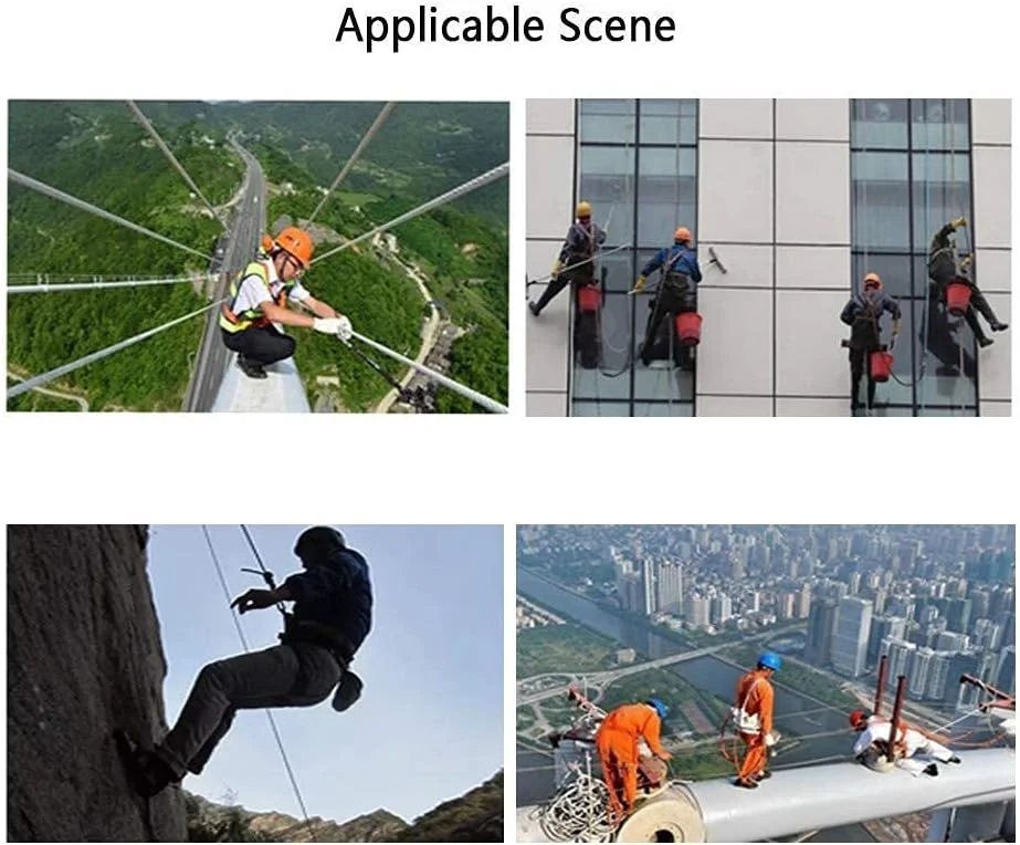 هارنس ایمنی نیم تنه کمربند ضد سقوط یونی‌سکس کمربند قابل تنظیم برای محافظت ایمنی در برابر سقوط