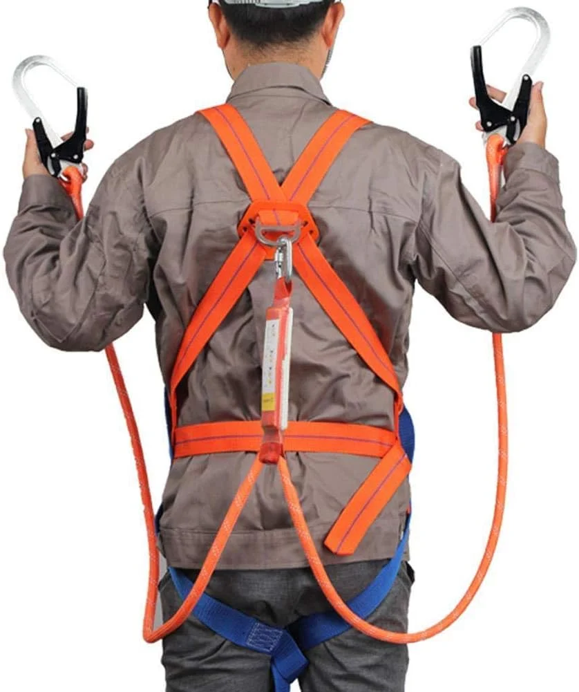 کیت هارنس ایمنی تمام بدن مناسب کار در ارتفاع و ضد سقوط با کمربند قابل تنظیم