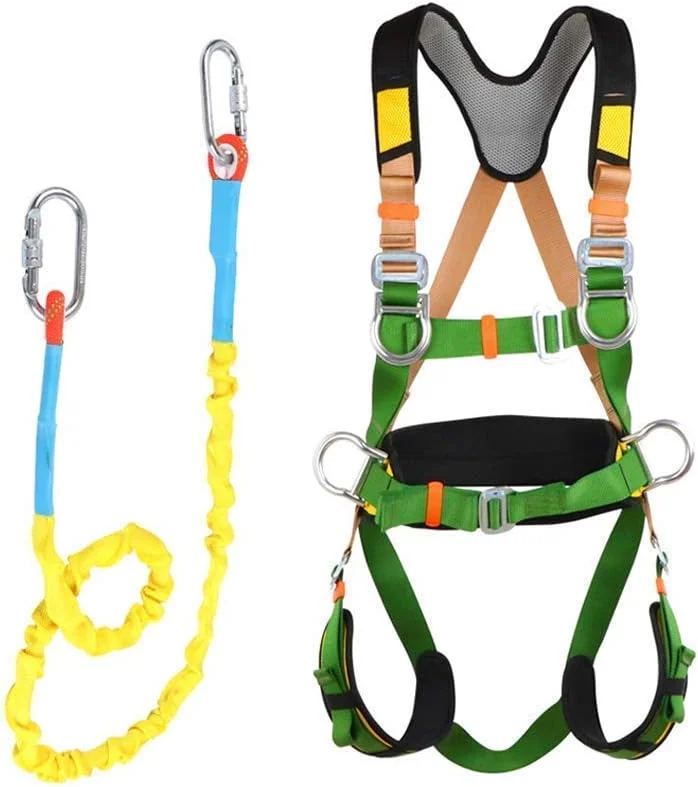 هارنس ایمنی تمام بدن کمربند قابل تنظیم با قلاب و طناب برای کار هوانوردی حفاظت فنی
