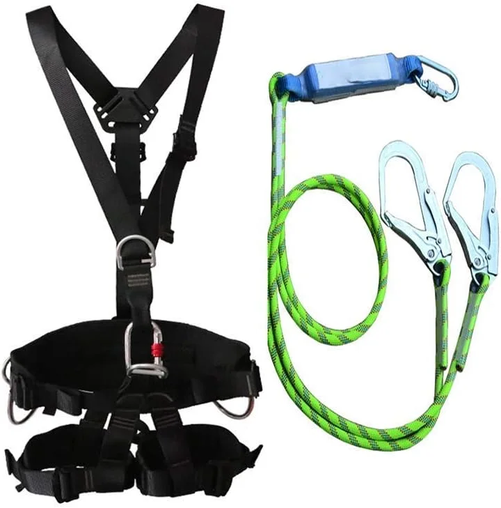 هارنس صعود MYIME، هارنس تمام بدن، هارنس ایمنی با طناب، تجهیزات حفاظت از سقوط تمام بدن، کمربند ایمنی جداشدنی، هارنس ساختمانی، کار هوایی صعود، LEOWE یونیورسال