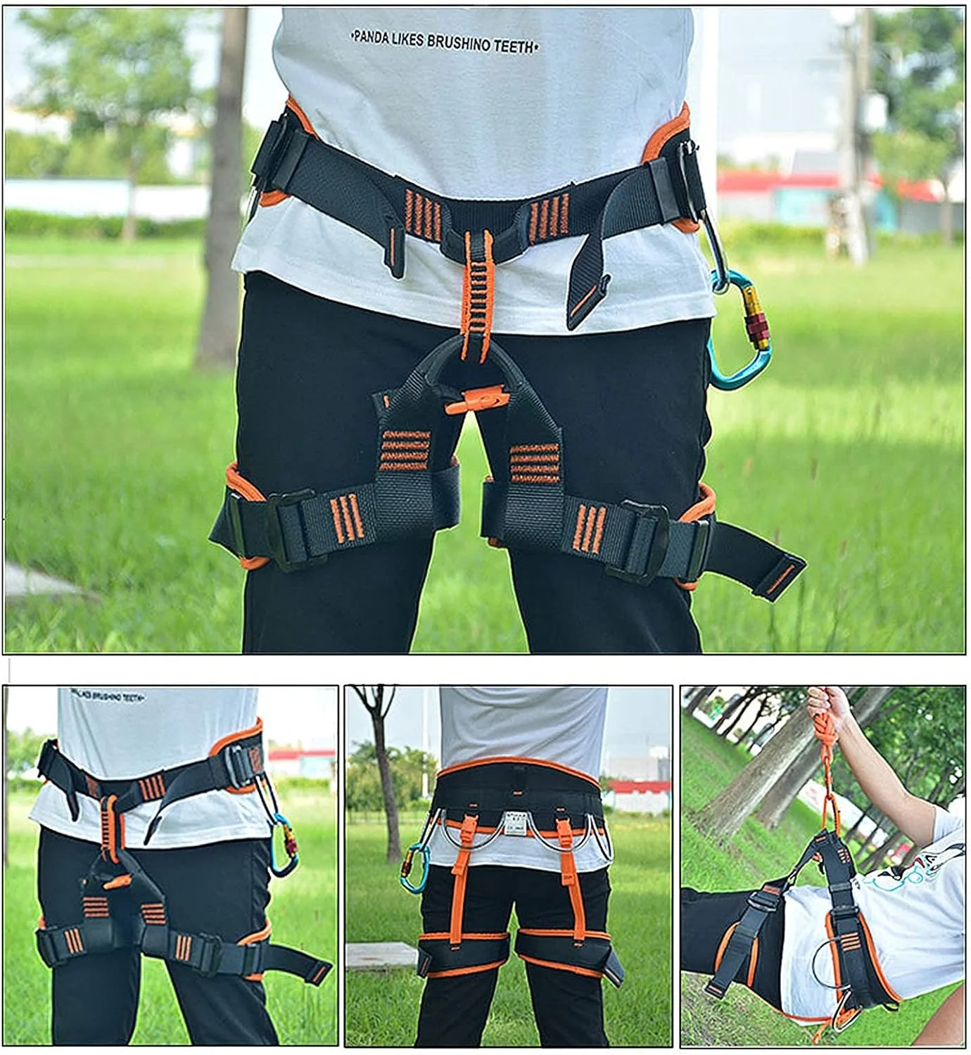 هارنس ایمنی ضد سقوط، هارنس کوهنوردی قابل تنظیم نیم تنه در فضای باز کمربند ایمنی کار آنتن کمربند ایمنی تمام بدن هارنس ایمنی ضد سقوط، هارنس کوهنوردی قابل تنظیم نیم تنه در فضای باز کمربند ایمنی کار آنتن کمربند ایمنی تمام بدن