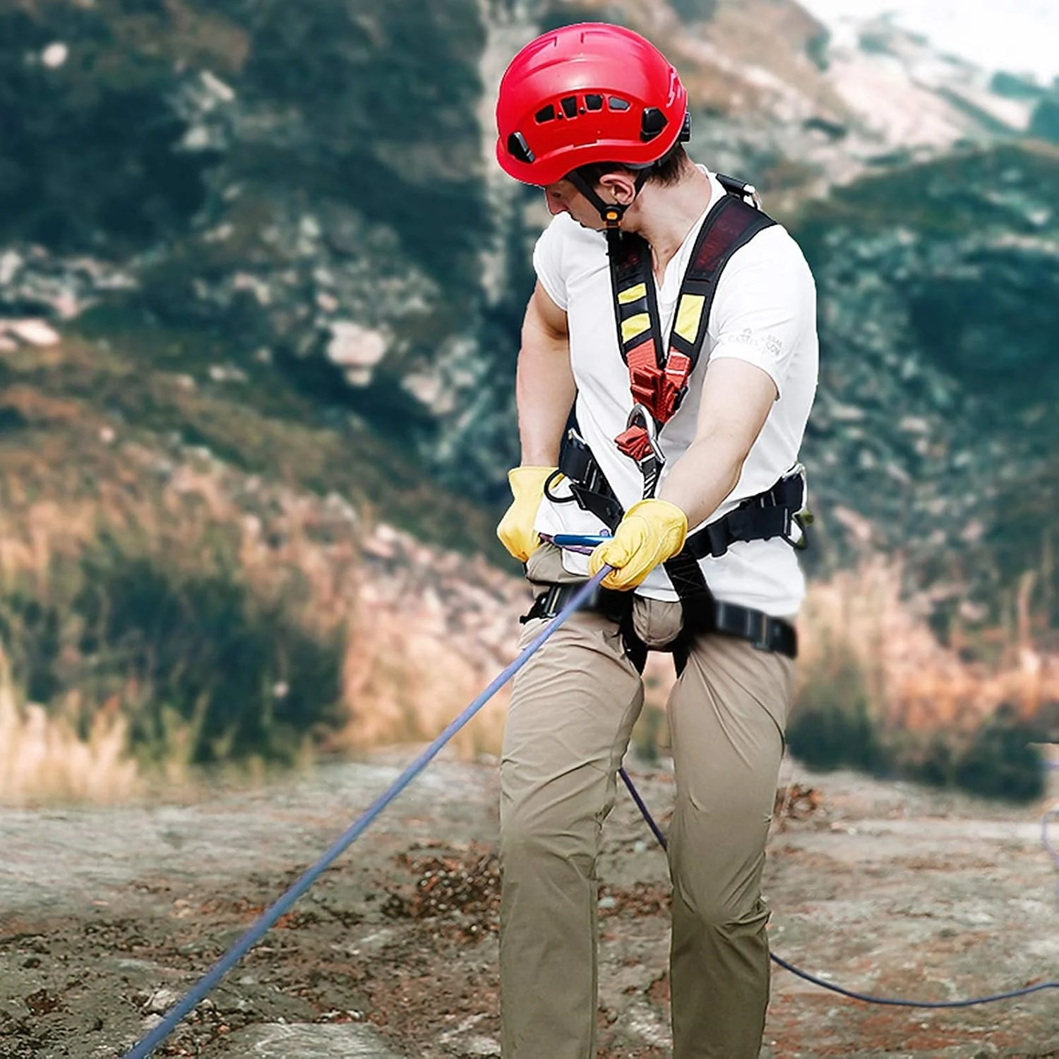 هارنس ایمنی، کمربند کار ضد سقوط راحت، کمربند ابزار هارنس های جهانی محافظت در برابر سقوط برای صعود به سقف