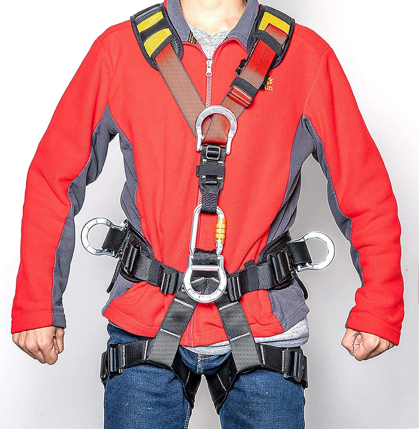 هارنس ایمنی، کمربند کار ضد سقوط راحت، کمربند ابزار هارنس های جهانی محافظت در برابر سقوط برای صعود به سقف هارنس ایمنی، کمربند کار ضد سقوط راحت، کمربند ابزار هارنس های جهانی محافظت در برابر سقوط برای صعود به سقف