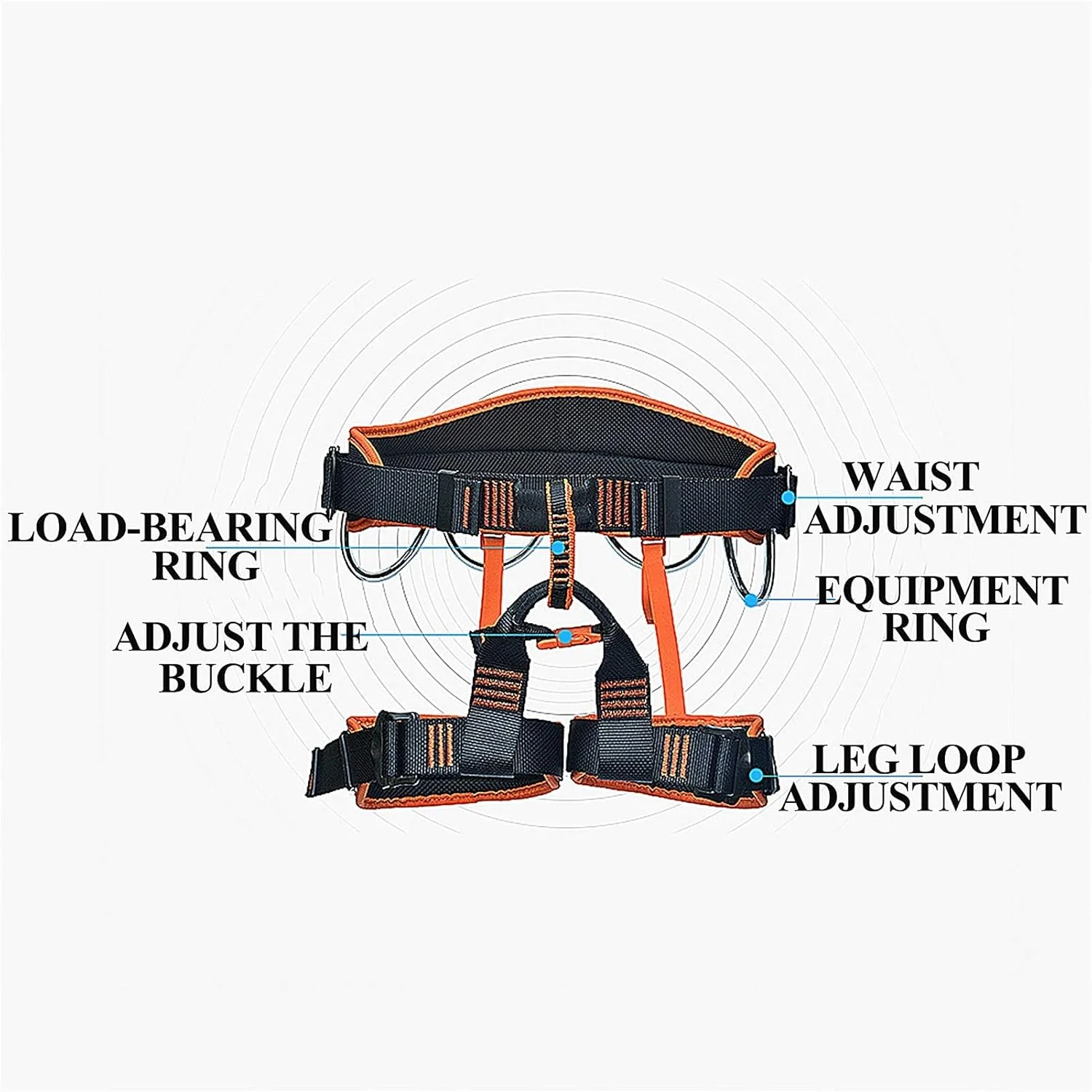 هارنس ایمنی ضد سقوط، هارنس کوهنوردی قابل تنظیم نیم تنه در فضای باز، کمربند ایمنی کار با دکل، کمربند ایمنی کامل بدن هارنس ایمنی ضد سقوط، هارنس کوهنوردی قابل تنظیم نیم تنه در فضای باز، کمربند ایمنی کار با دکل، کمربند ایمنی کامل بدن